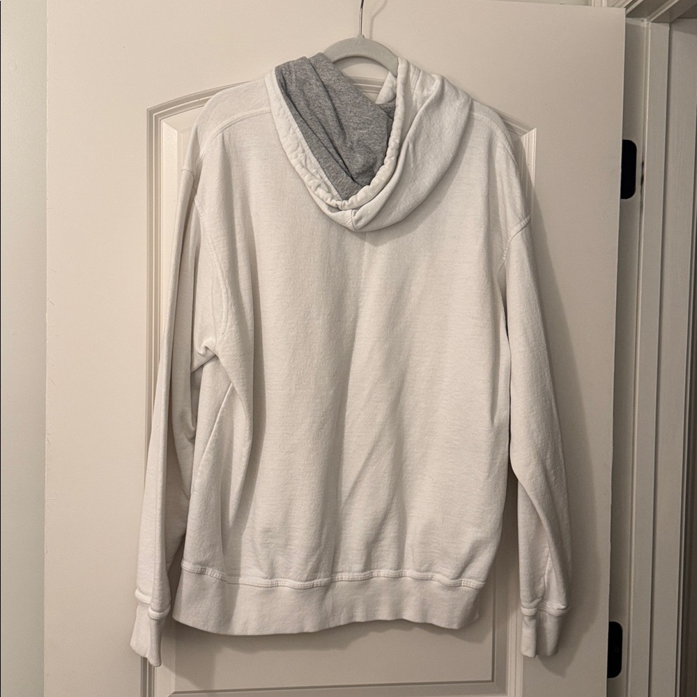 Champion White Hoodie with Blue Logo - Picture 2 of 5